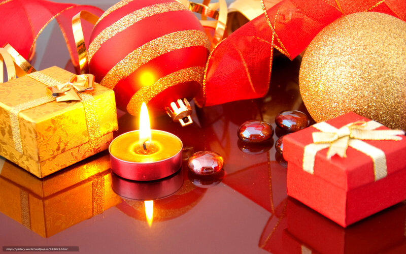 Christmas Decorations — Red, Festive, Photograph