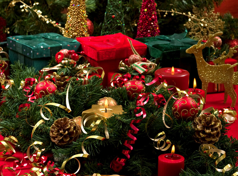 Christmas Decorations — Red, Festive
