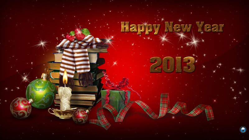 Christmas Decorations — Red, Festive, Winter, Digital Art, Books