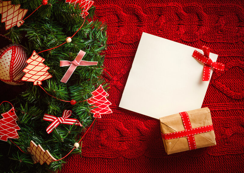 Christmas Decorations — Red, Festive, Winter, Photograph, Paper