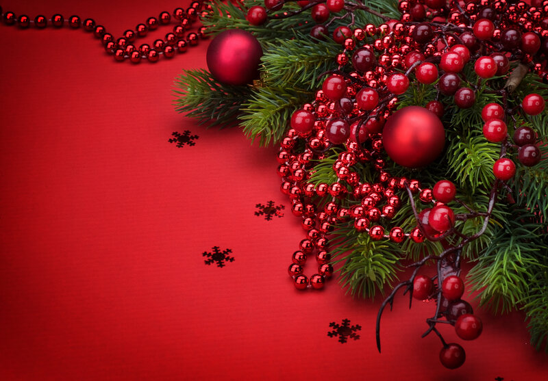 Christmas Decorations — Red