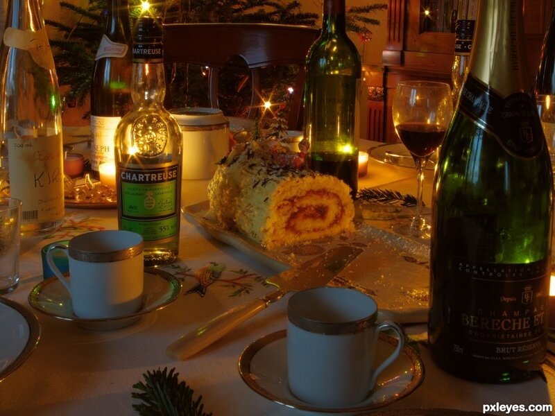 Christmas dessert table