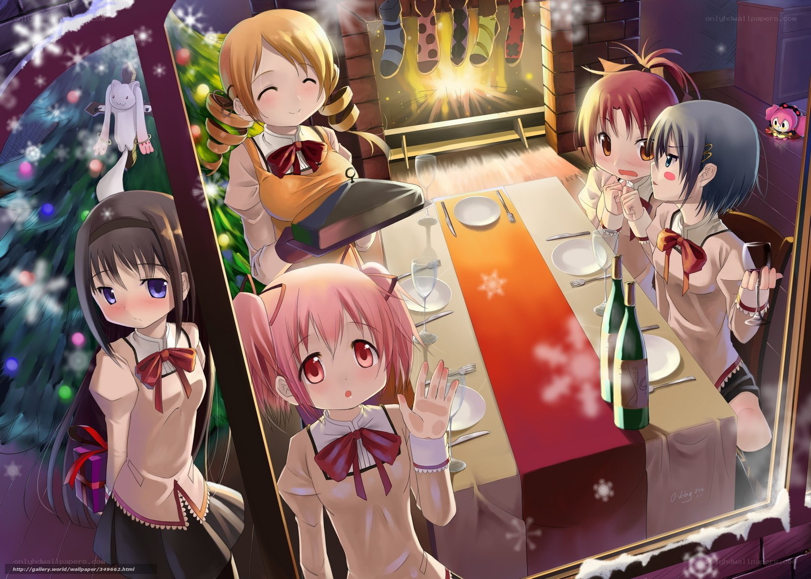 Christmas dinner with friends