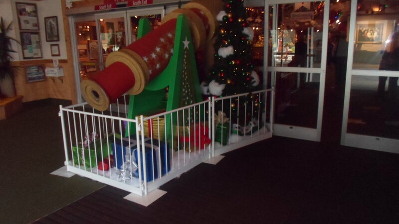 Christmas Display with Cannon