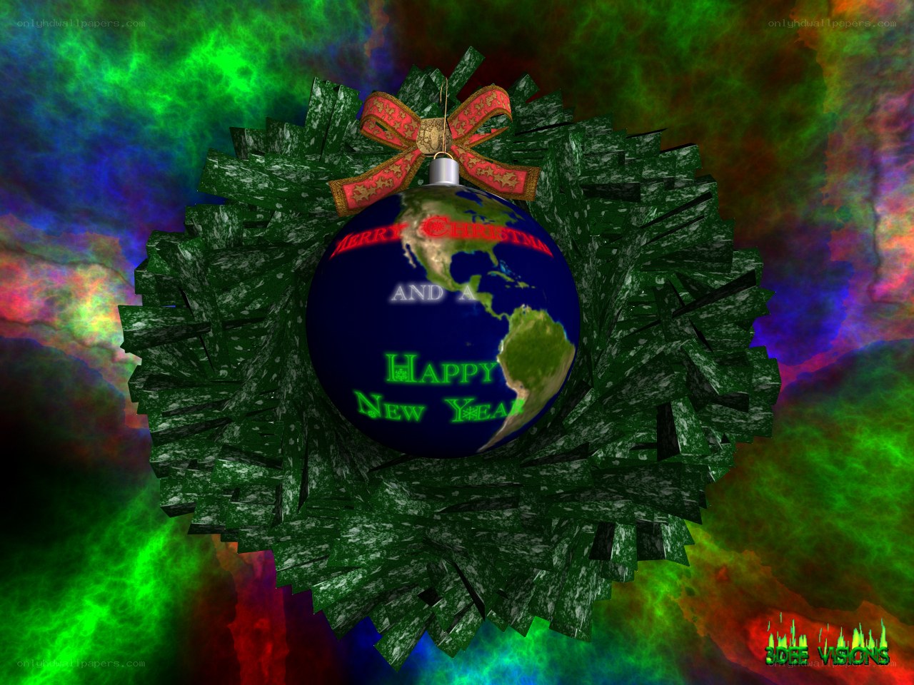 Christmas Earth Ornament