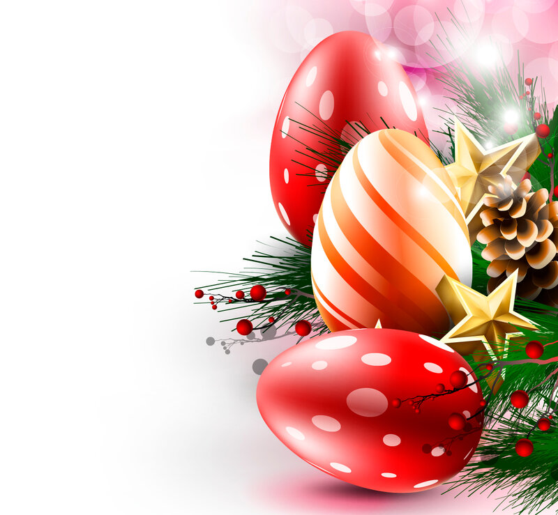 Christmas Eggs and Ornaments