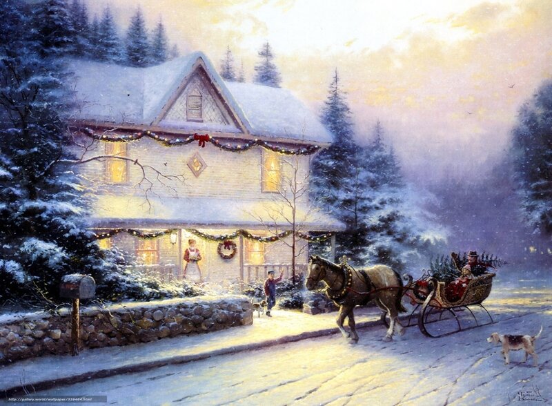 Christmas Eve at the farmhouse
