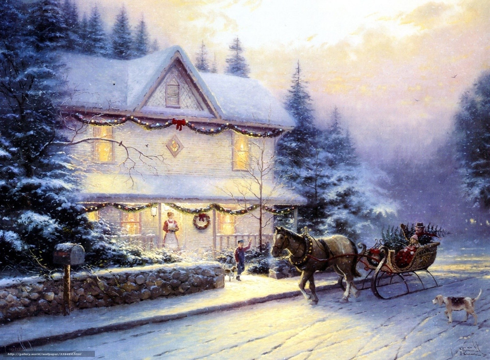 Christmas Eve at the farmhouse
