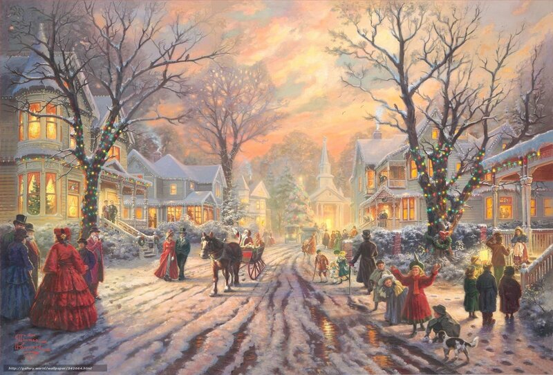 Christmas Eve in a Victorian Town