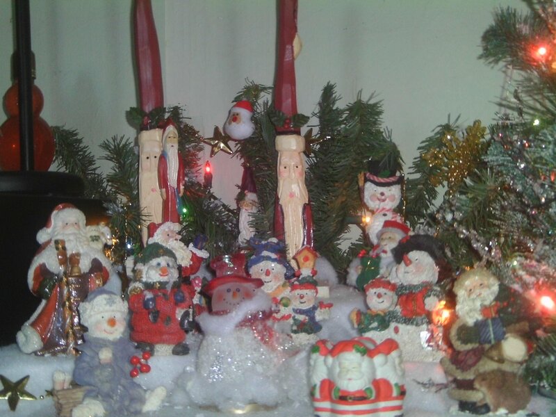 Christmas Figurines Display