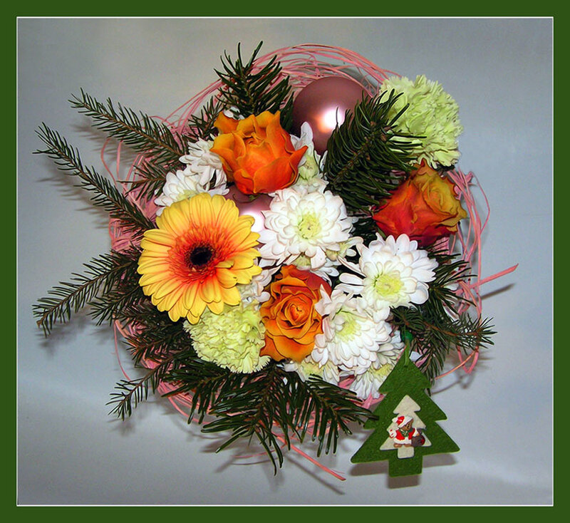 Christmas flower arrangement