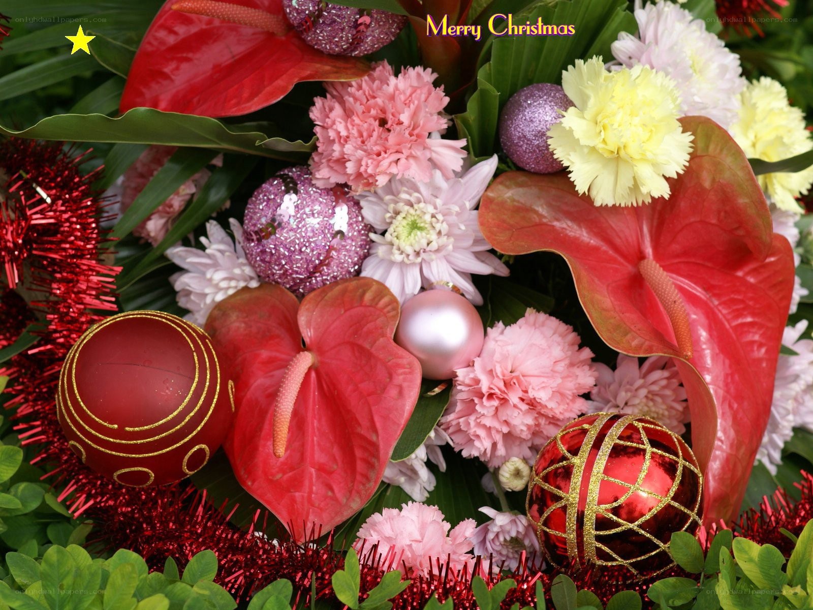 Christmas flower arrangement