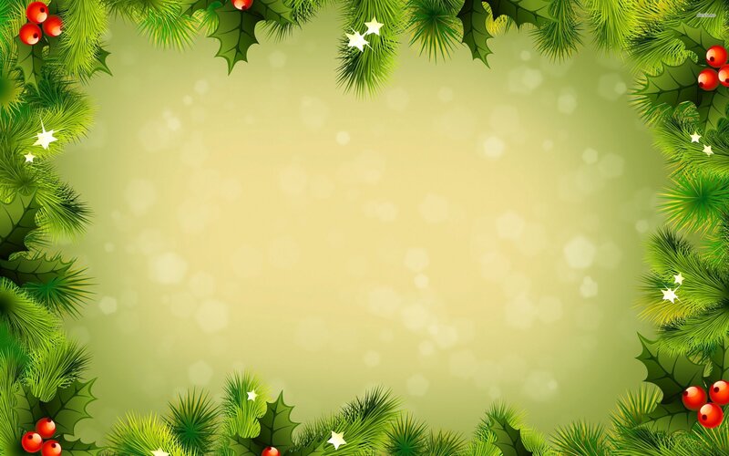 Christmas Foliage Border — Green