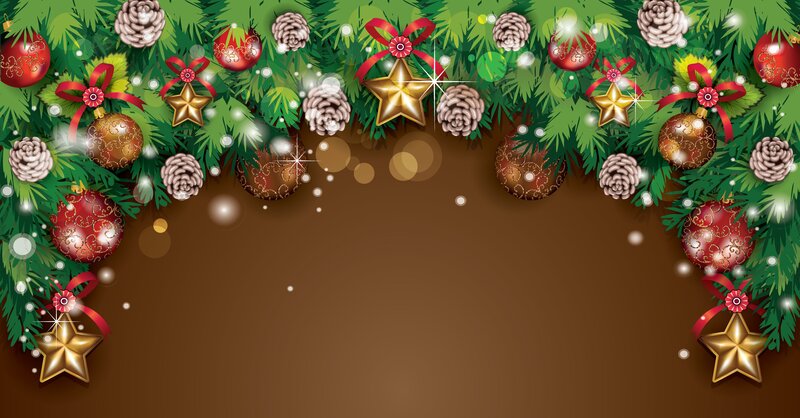 Christmas Garland Border