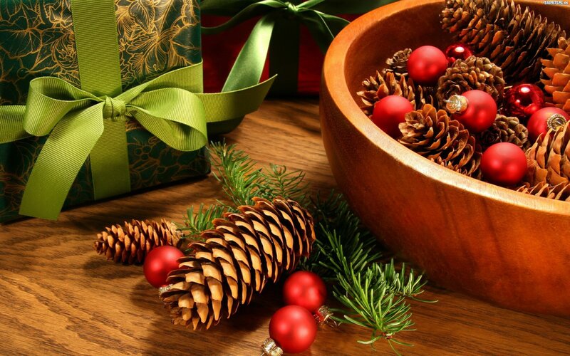 Christmas Gift and Decorations — Brown