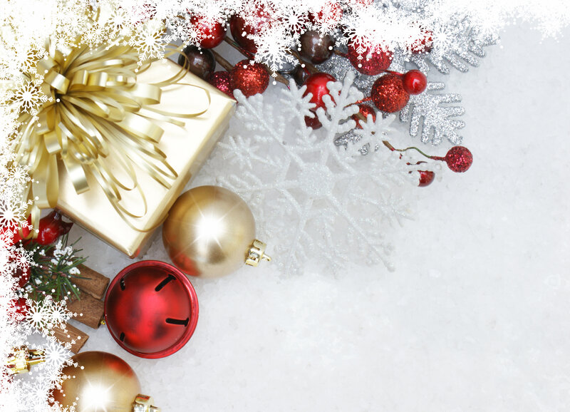 Christmas Gift and Ornaments — White