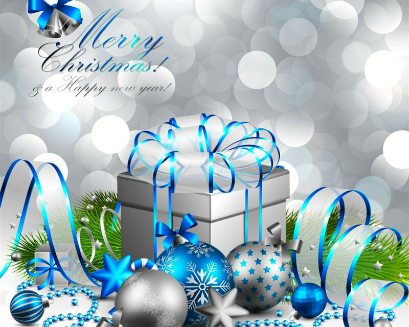 Christmas Gift Box — Blue