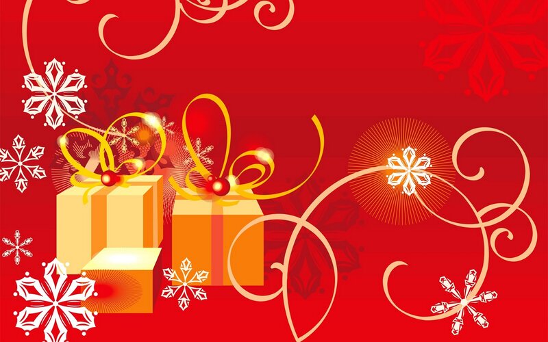Christmas gift box design