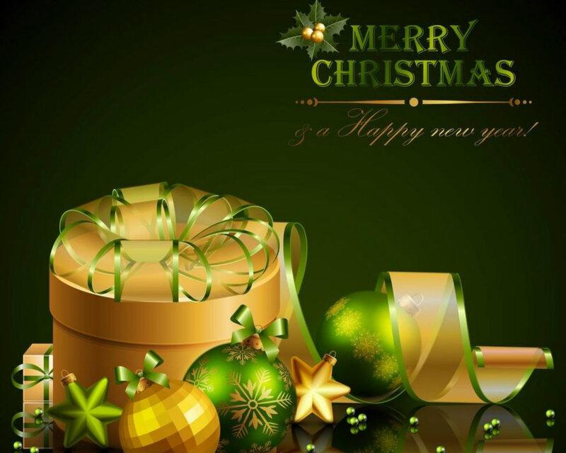 Christmas Gift Box — Green