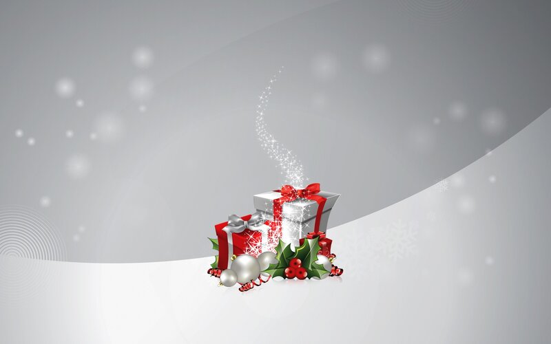 Christmas gift box with sparkles
