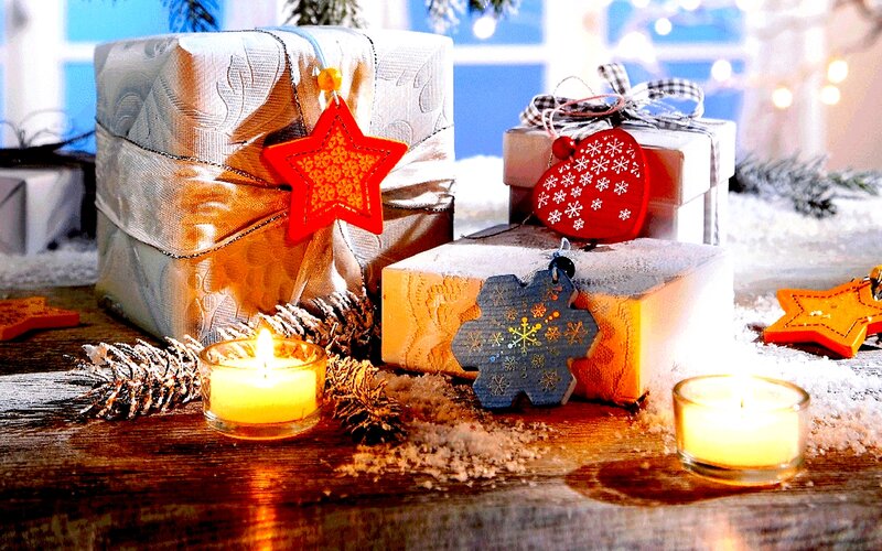 Christmas Gift Boxes — Brown