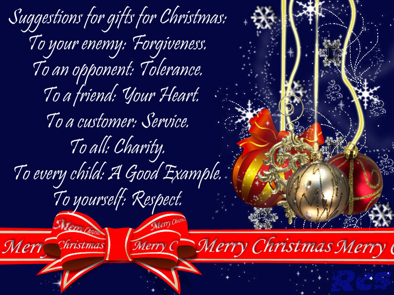 Christmas Gift Suggestions