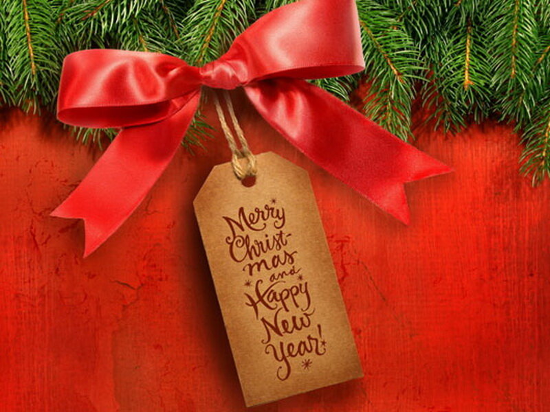 Christmas Gift Tag — Red