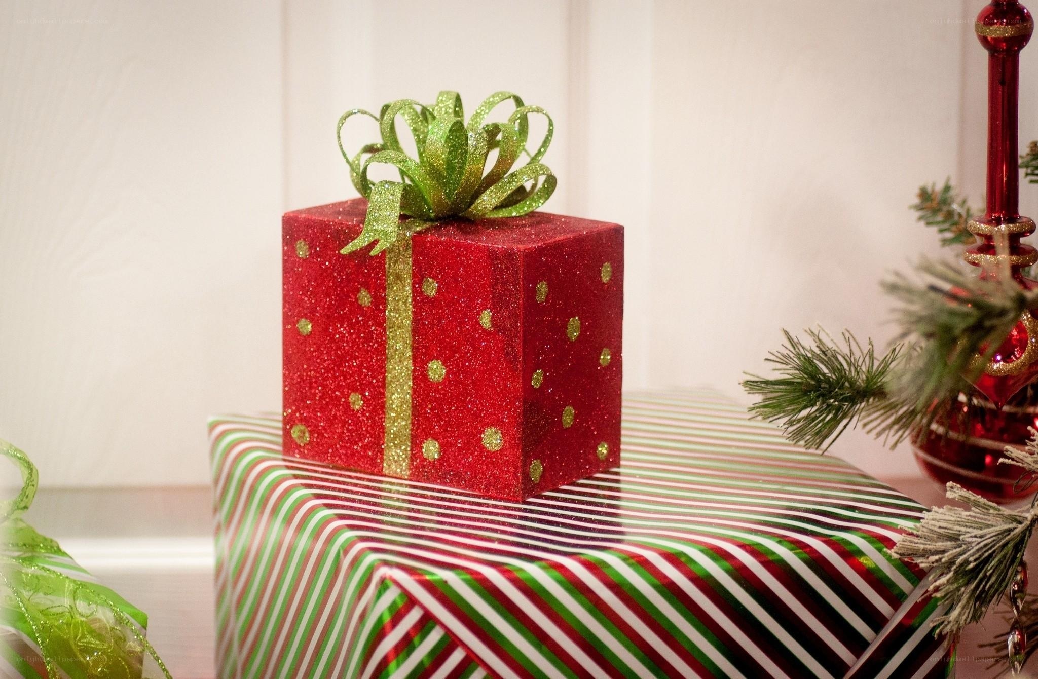 Christmas gift with bow