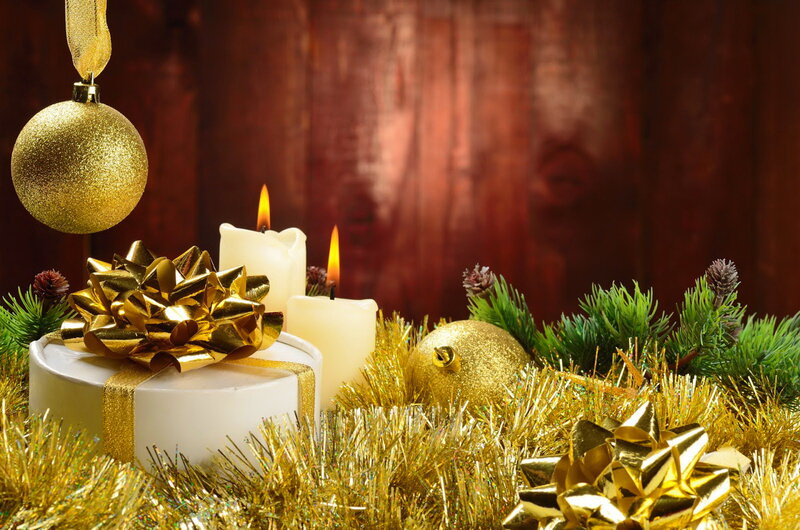 Christmas Gift with Candles