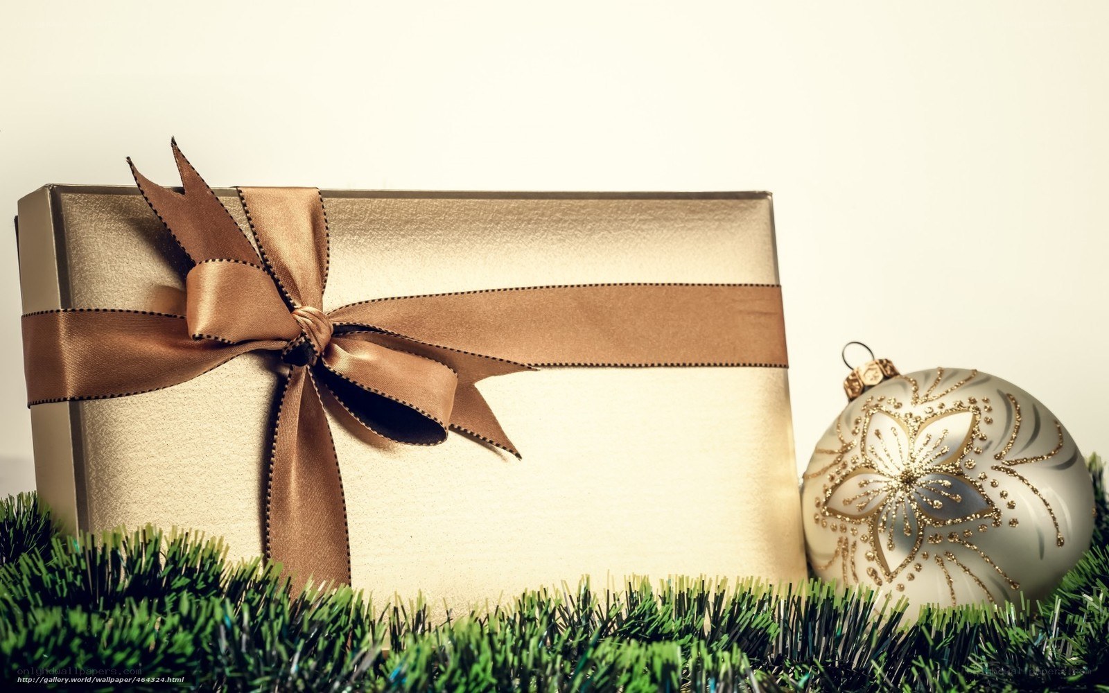 Christmas gift with ornament
