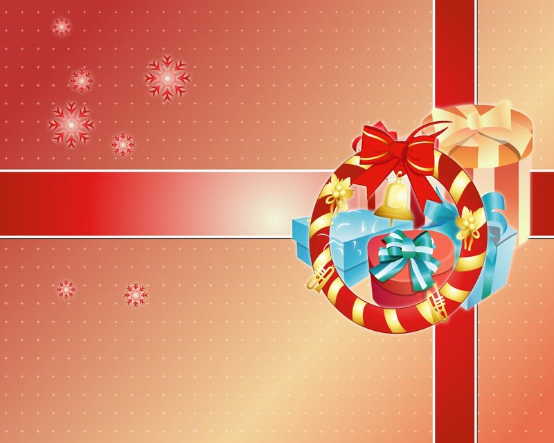 Christmas Gift Wreath — Red