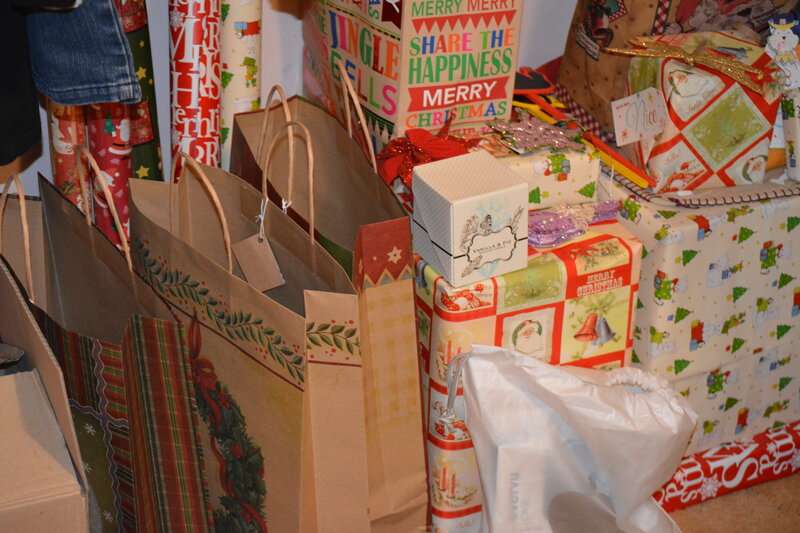 Christmas Gifts and Bags — Red