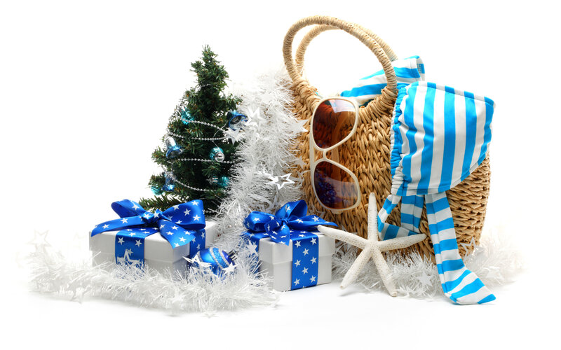 Christmas Gifts and Beach Bag — Blue
