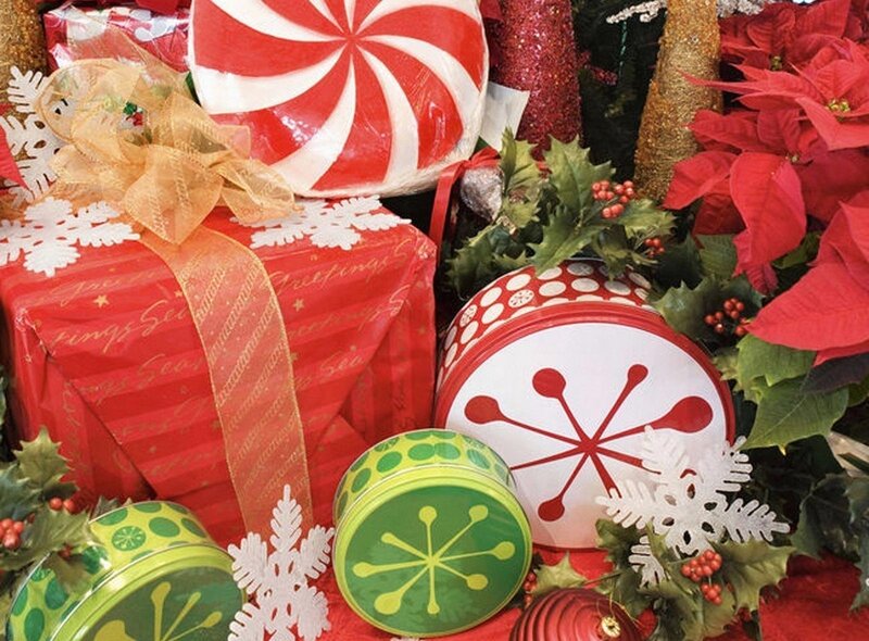 Christmas gifts and decorations