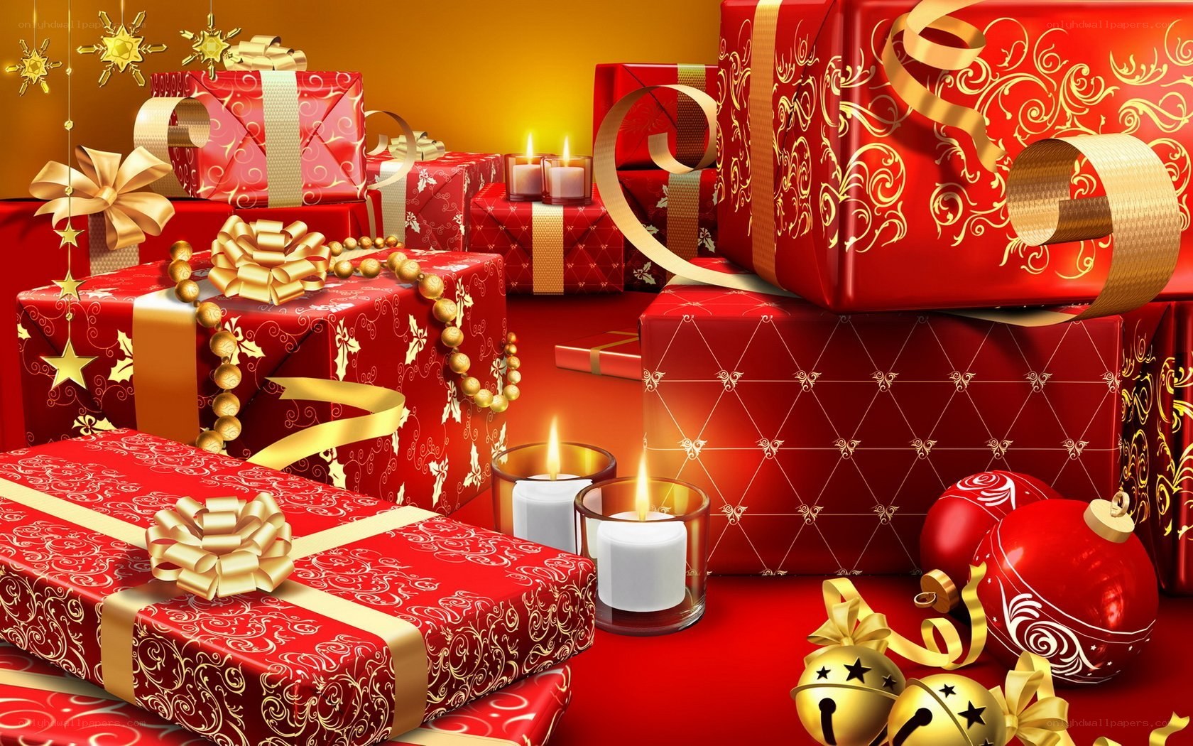 Christmas gifts and decorations