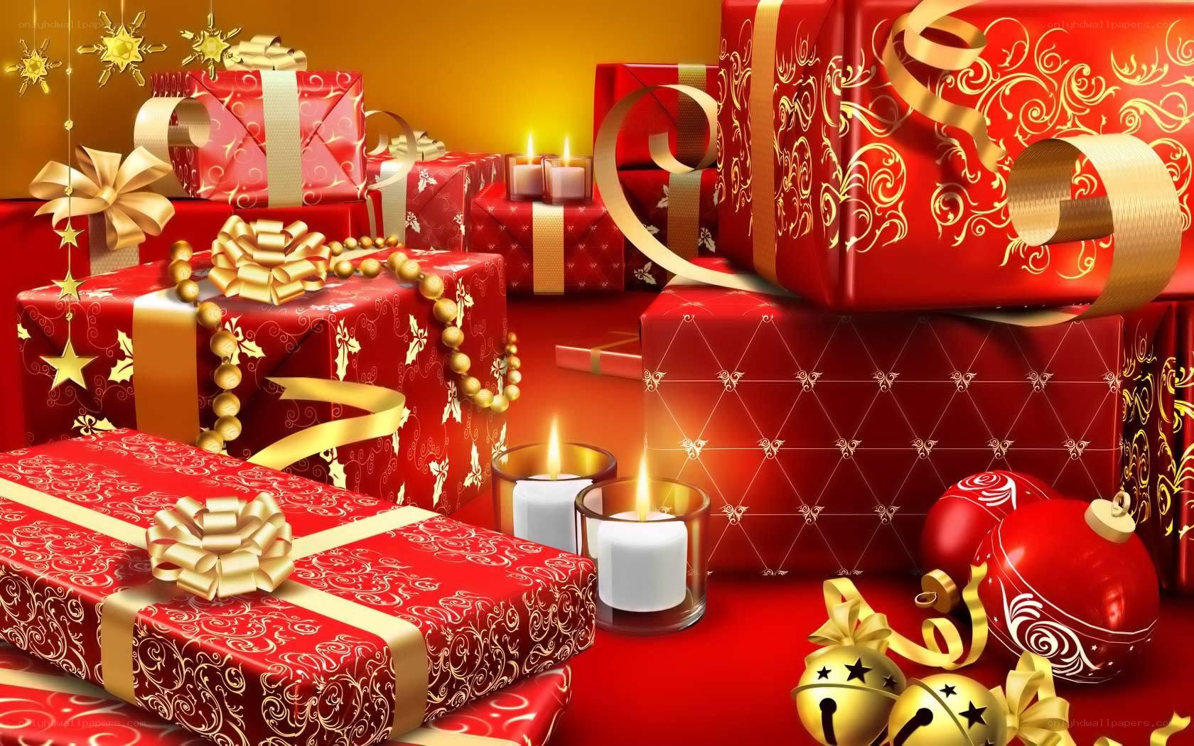 Christmas gifts and decorations