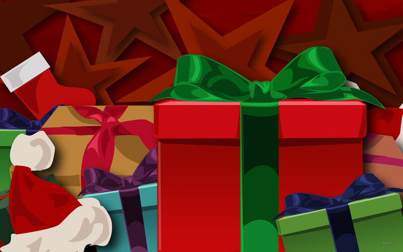 Christmas gifts and decorations