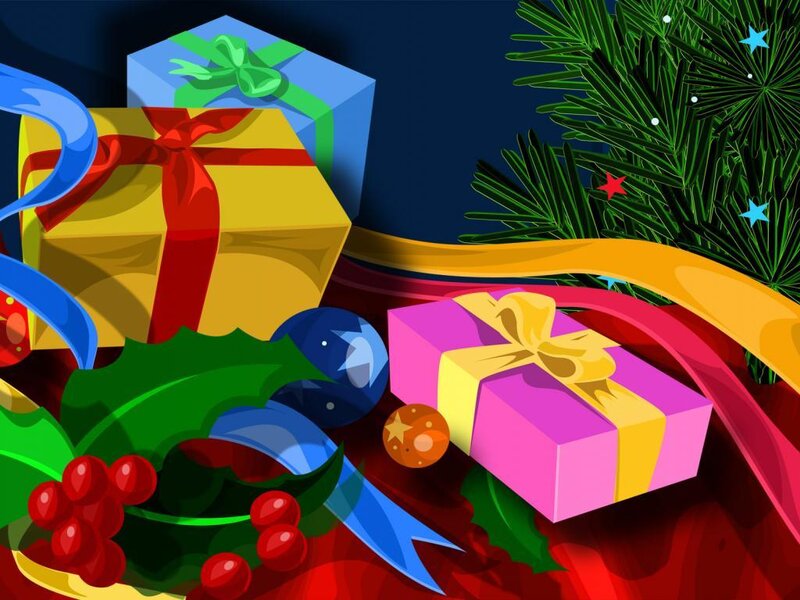 Christmas Gifts and Decorations — Red