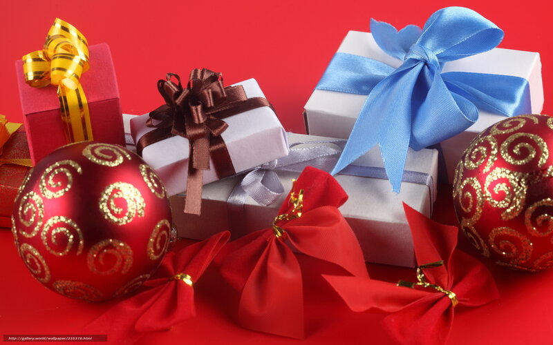 Christmas gifts and ornaments