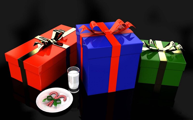 Christmas gifts and treats