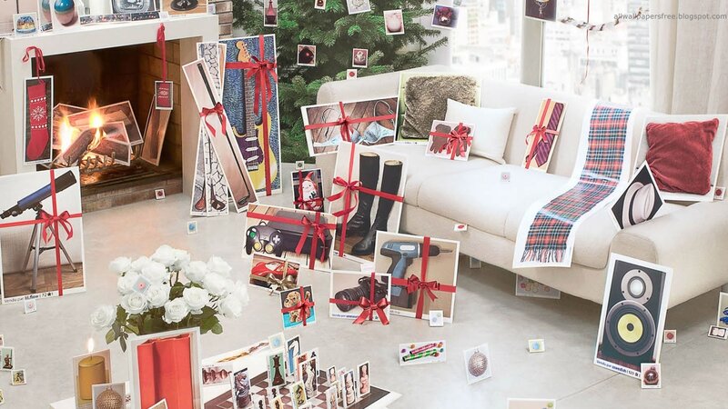 Christmas Gifts in Living Room