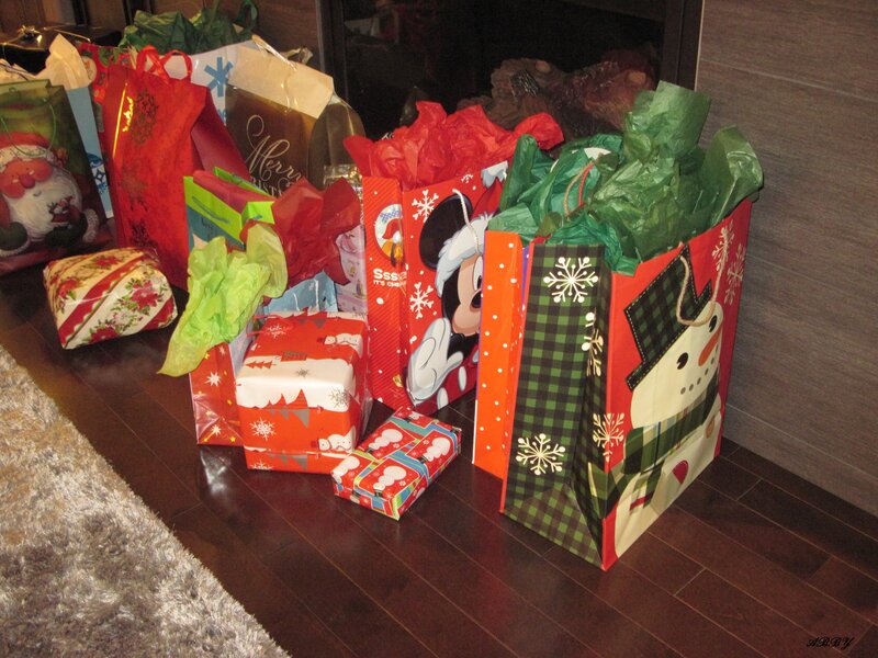 Christmas Gifts on Floor