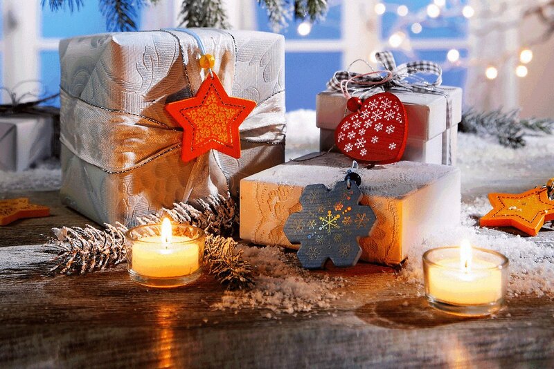 Christmas Gifts on Table