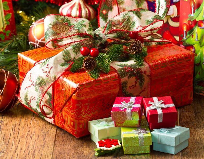 Christmas Gifts on Wood