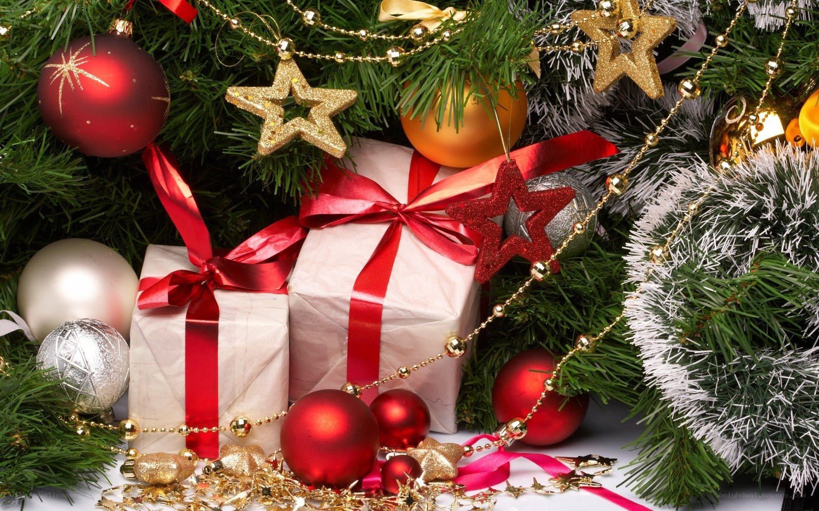 Christmas gifts under tree