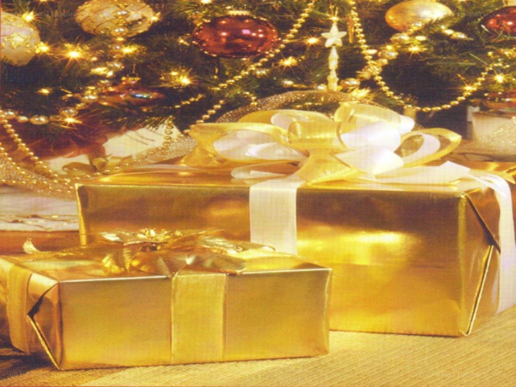 Christmas gifts under tree