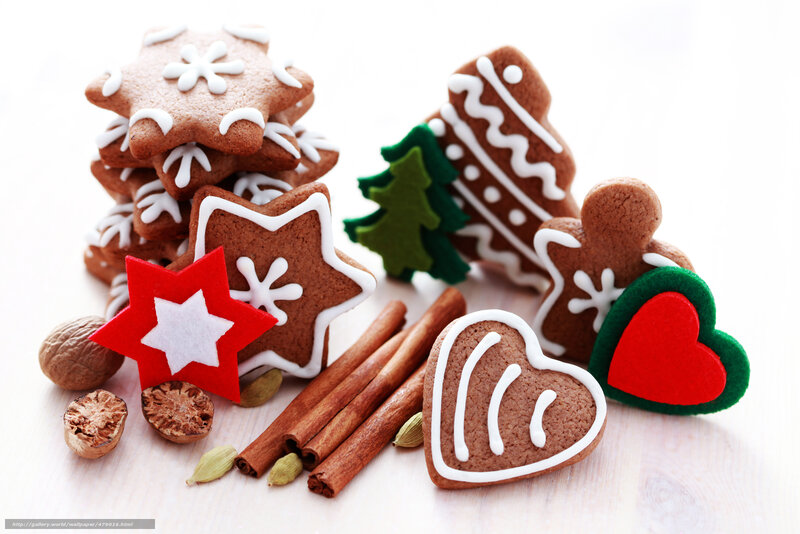 Christmas gingerbread cookies