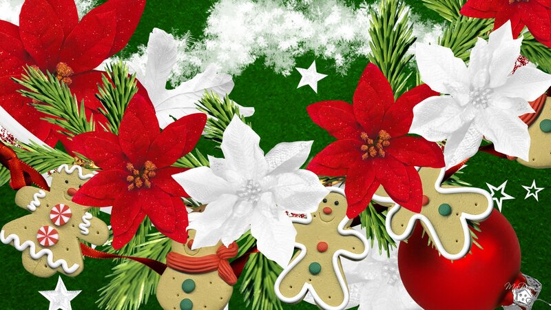 Christmas Gingerbread Cookies — Red