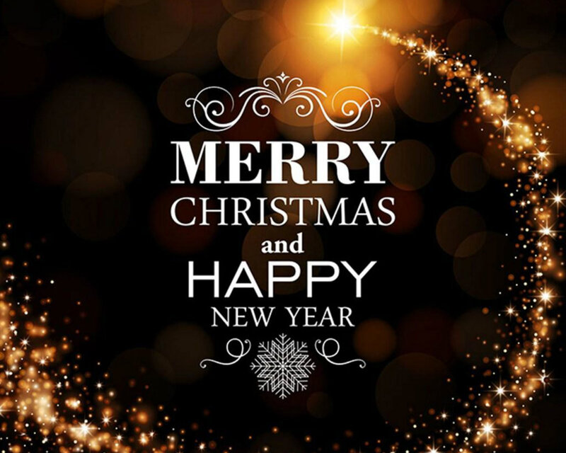 Christmas Greeting Card — Black
