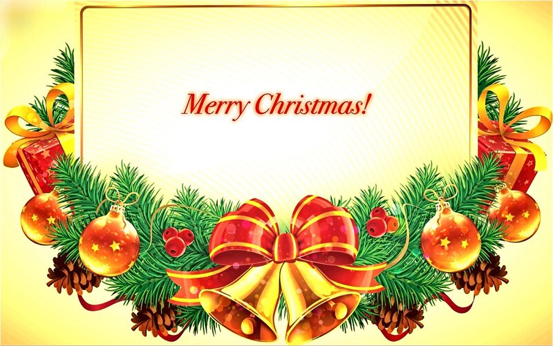 Christmas Greeting Card — Gold